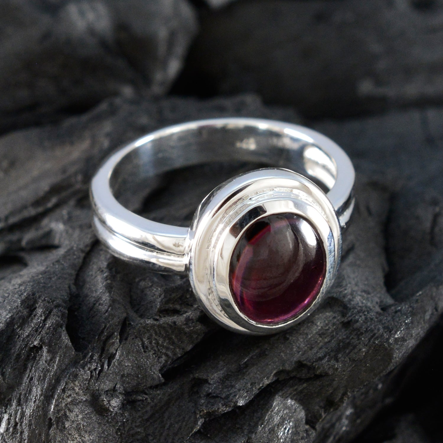 Kristine Sophisticated Red Solitaire Ring