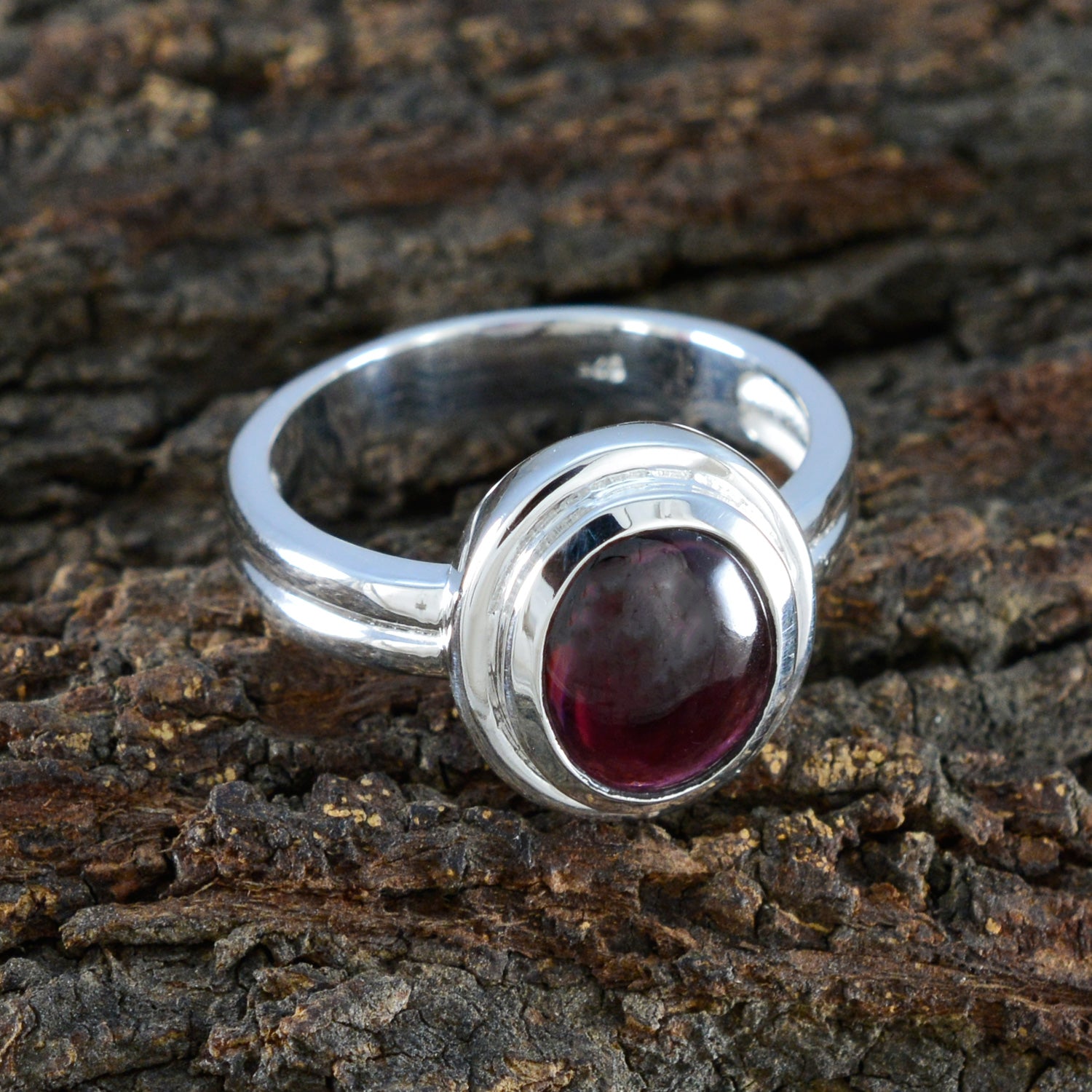 Kristine Sophisticated Red Solitaire Ring