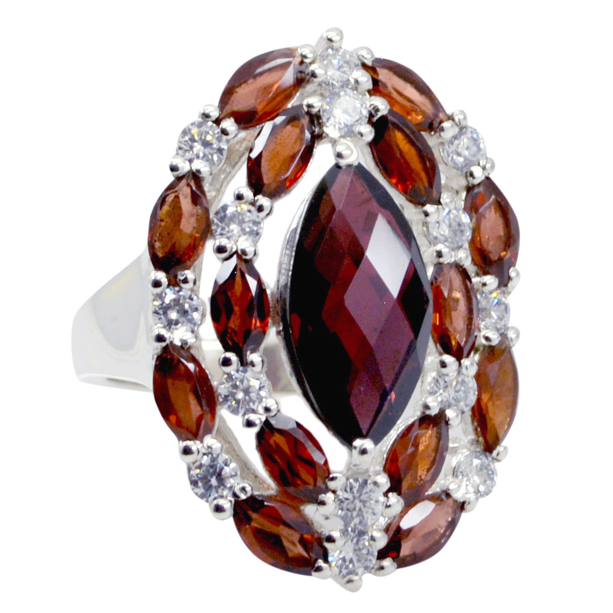 Siti Contemporary Red multiple Ring
