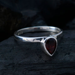 Ling Romantic Red Solitaire Ring