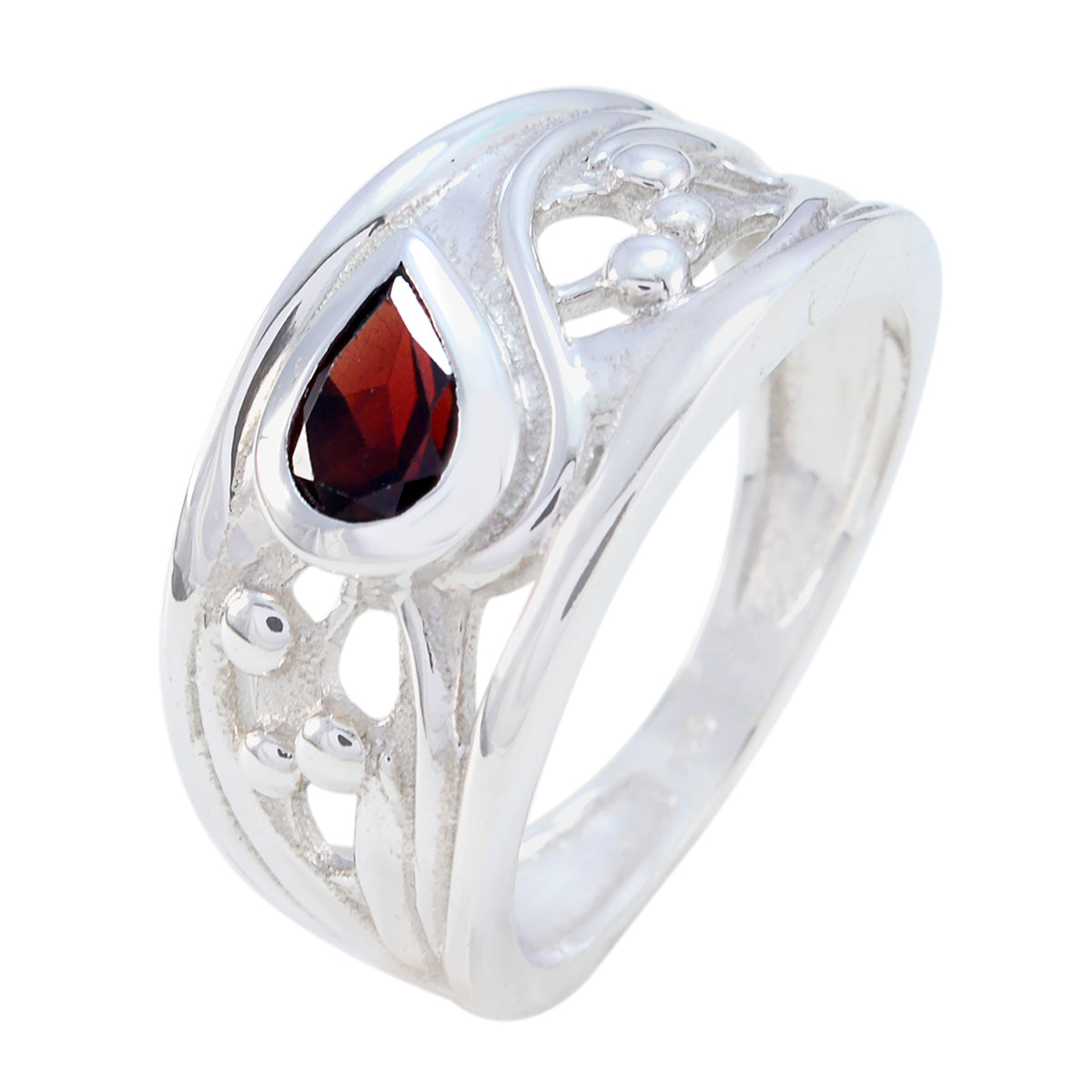 Victoria Promise Red Solitaire Ring