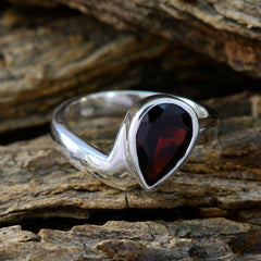 Priya Graceful Red Solitaire Ring