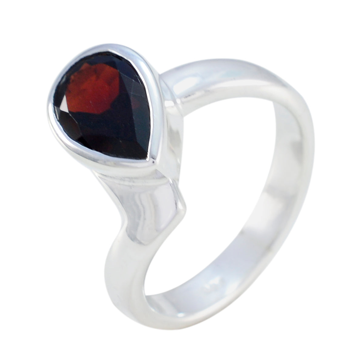 Priya Graceful Red Solitaire Ring
