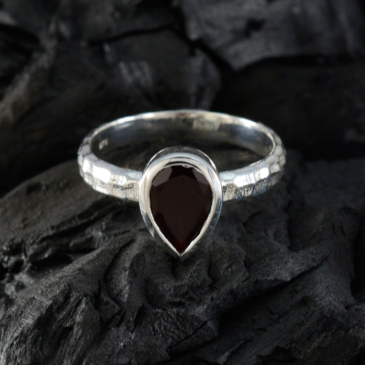 Zoey Glamorous Red Solitaire Ring