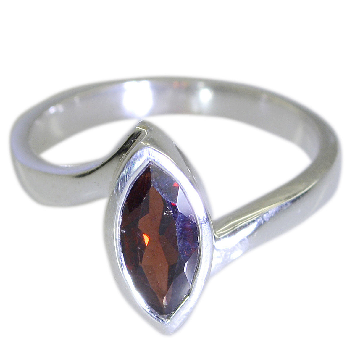 Addison Modern Red Solitaire Ring