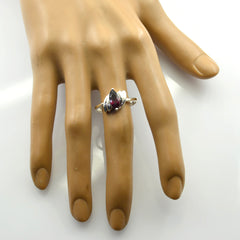 Dewi Modern Red Solitaire Ring