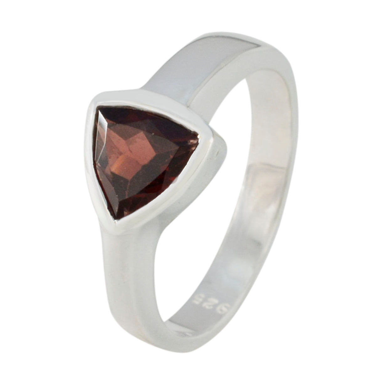 Riya Geometric Red Solitaire Ring