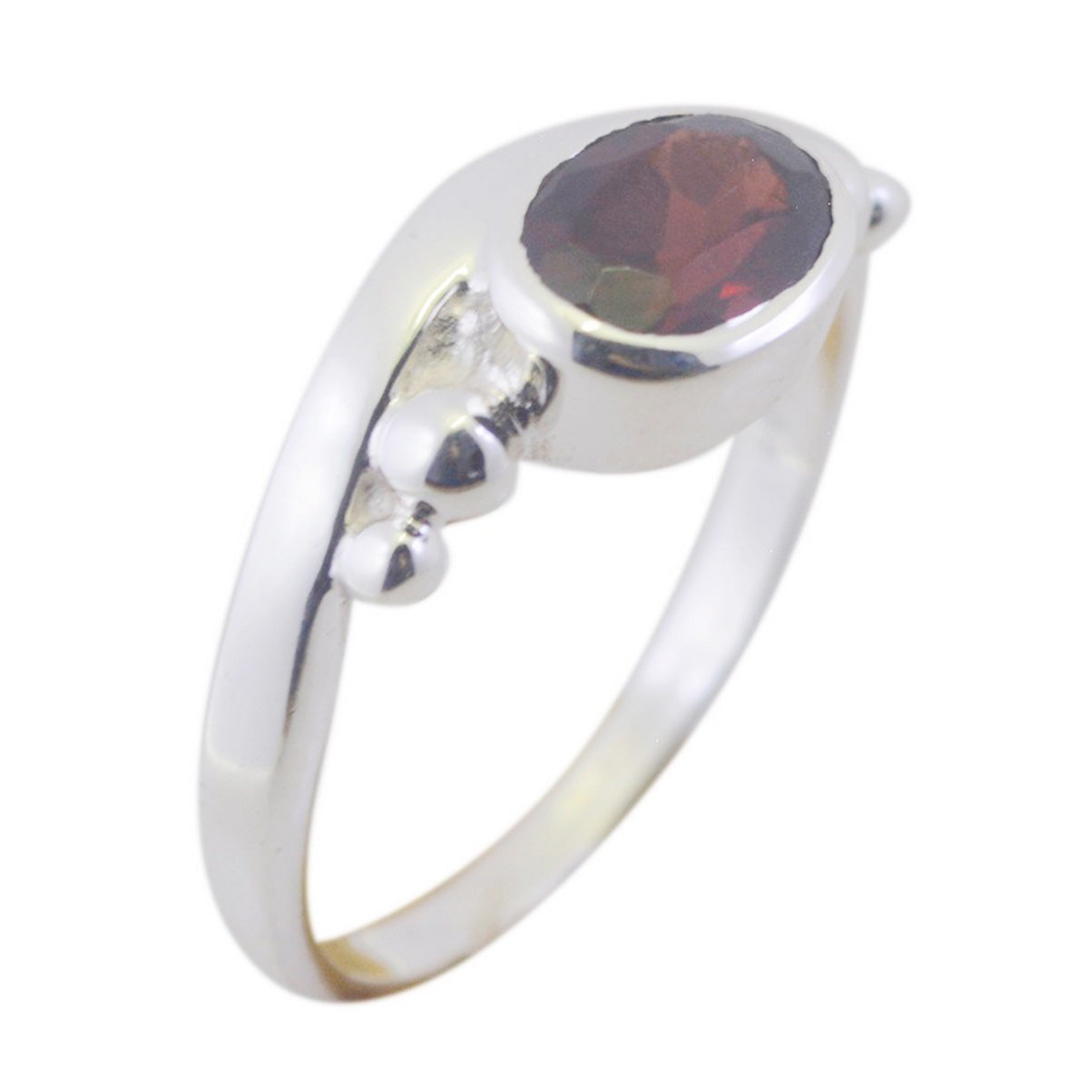 Giulia Feminine Red Solitaire Ring