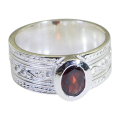 Lily Art Deco Red Solitaire Ring