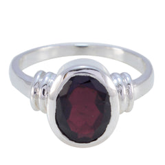 Lourdes Romantic Red Solitaire Ring