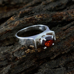 Nisa Engagement Red Solitaire Ring