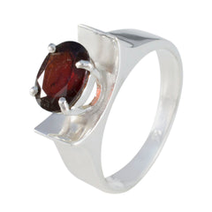 Nisa Engagement Red Solitaire Ring