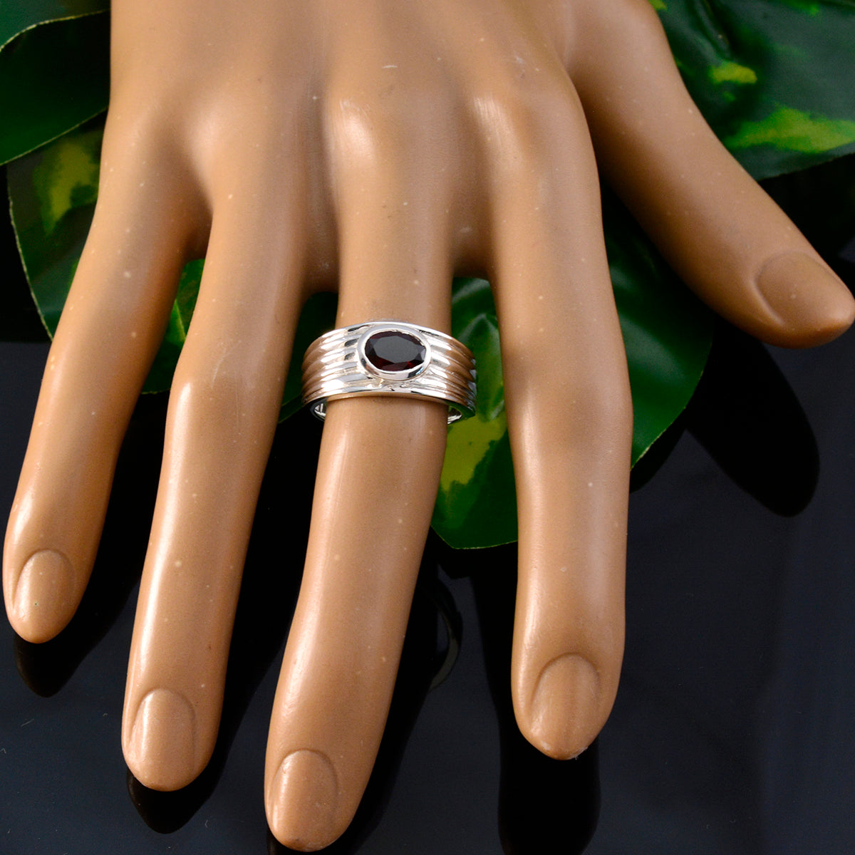 Putri Engagement Red Solitaire Ring