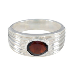 Putri Engagement Red Solitaire Ring Garnet Red