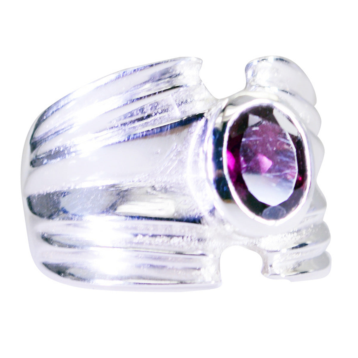 Maya Armor Red Solitaire Ring
