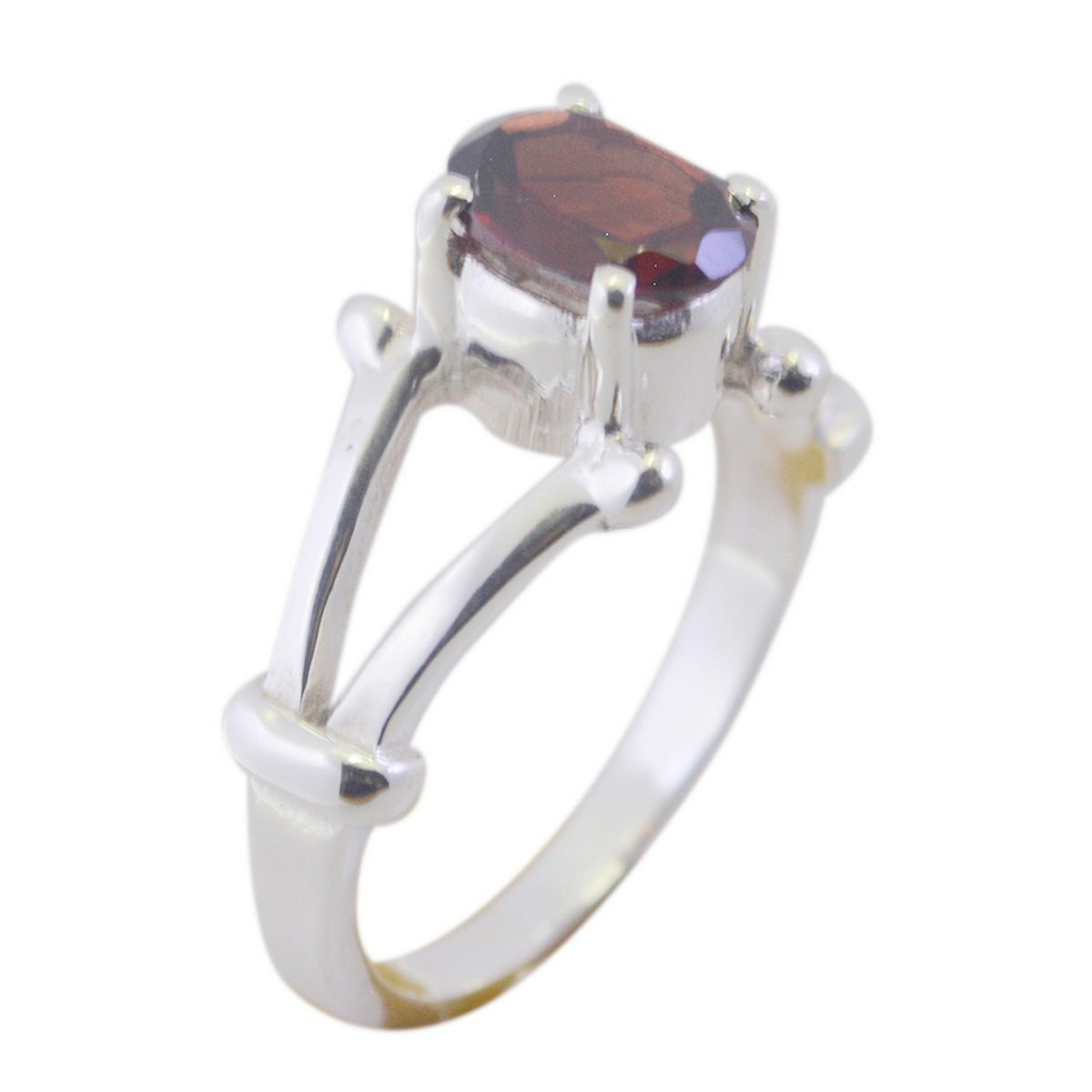 Olivia Traditional Red Solitaire Ring