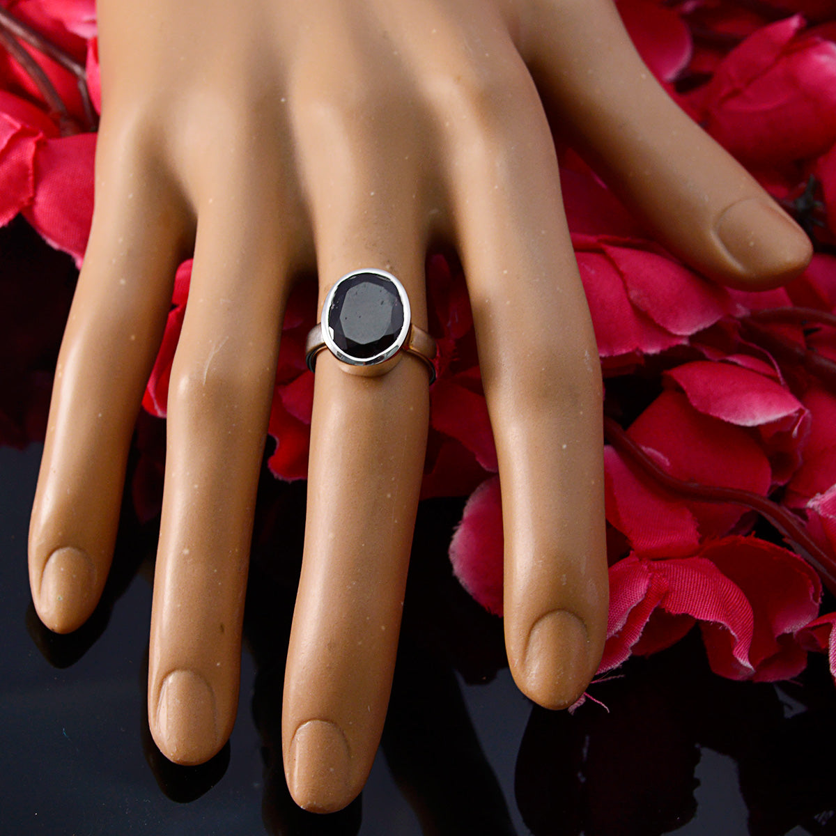 zazlle Boho Red Solitaire Ring