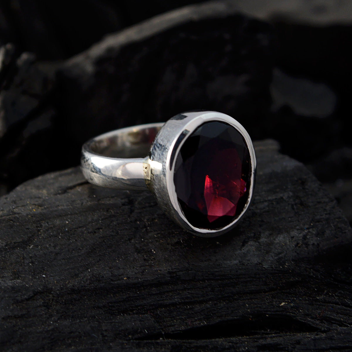 zazlle Boho Red Solitaire Ring