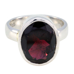 zazlle Boho Red Solitaire Ring Garnet Red