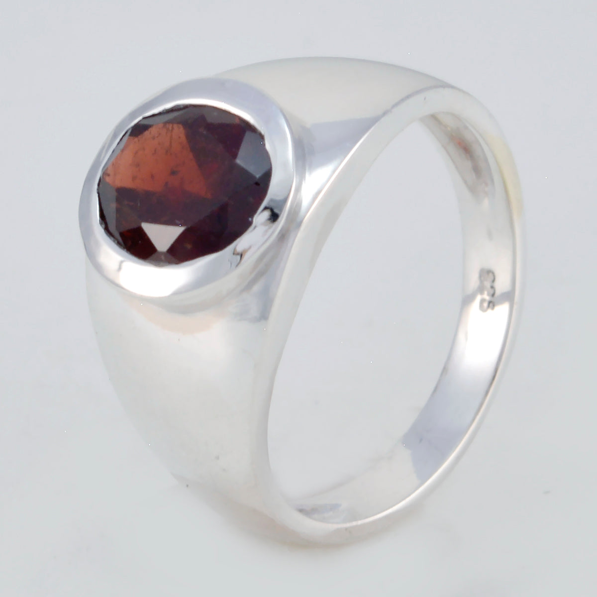 Aurora Abstract Red Solitaire Ring