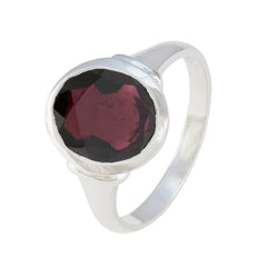 Greta Ethnic Red Solitaire Ring