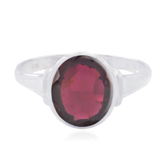 Greta Ethnic Red Solitaire Ring