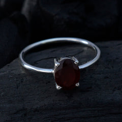 Li Lee Sophisticated Red Solitaire Ring