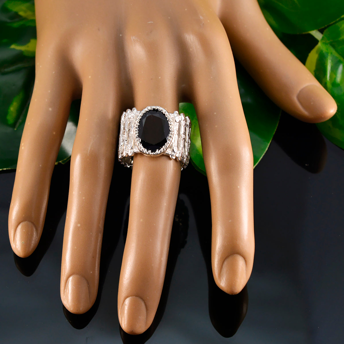 Camila Armor Red Solitaire Band