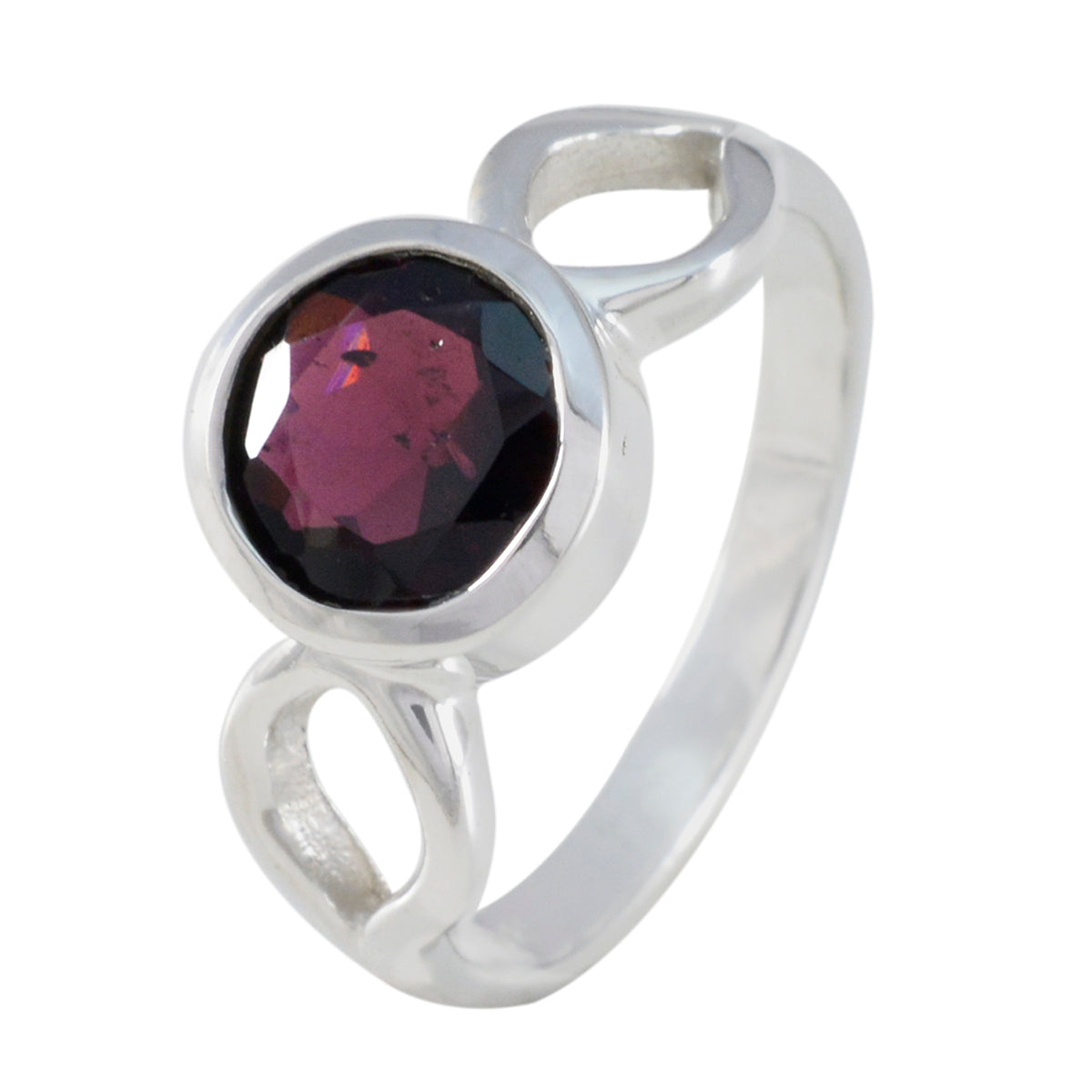 Victoria Feminine Red Solitaire Ring