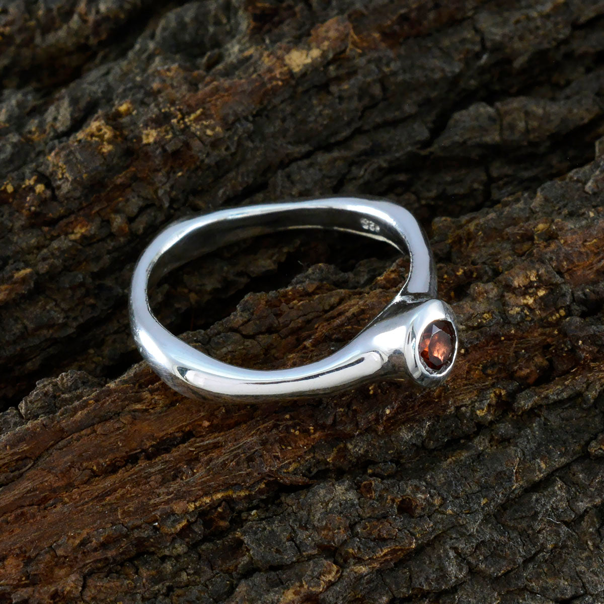 Hanna Sophisticated Red Solitaire Ring
