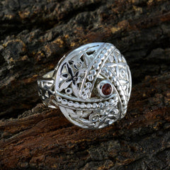 Araya Filigree Red Solitaire Ring