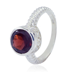 Renata Contemporary Red Solitaire Ring