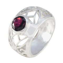 Clara Filigree Red Solitaire Ring