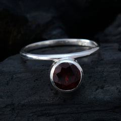 Ellie Sophisticated Red Solitaire Ring