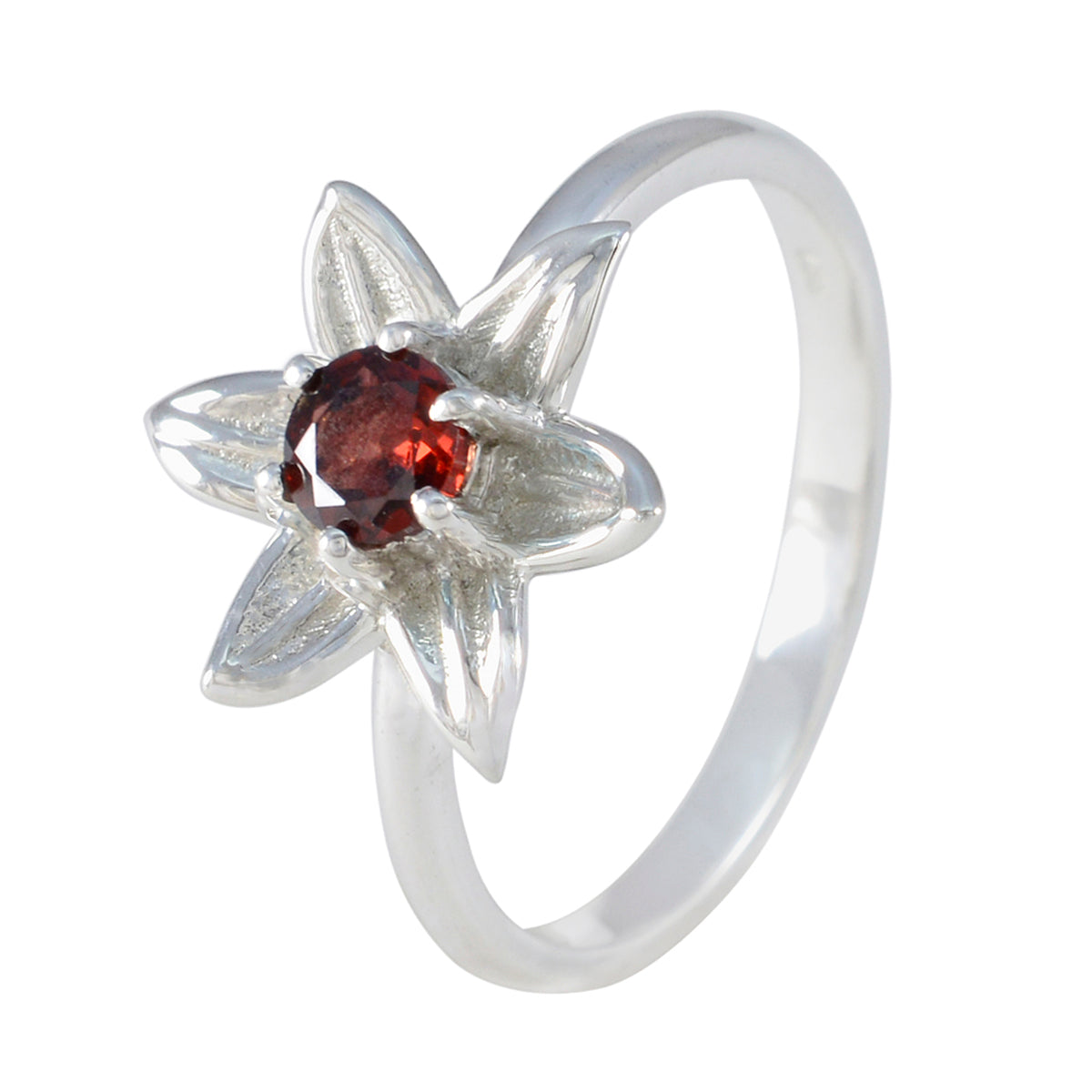 zazlle Abstract Red Solitaire Ring