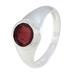 Kristine Abstract Red Solitaire Ring