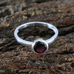 Jia Modern Red Solitaire Ring