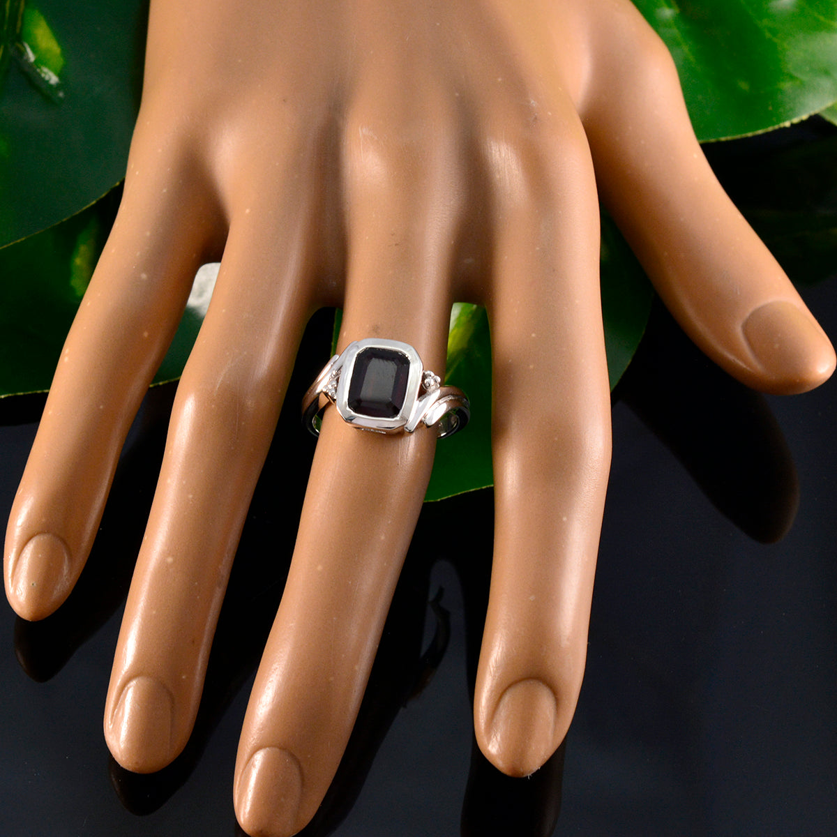 Angel Abstract Red Solitaire Ring