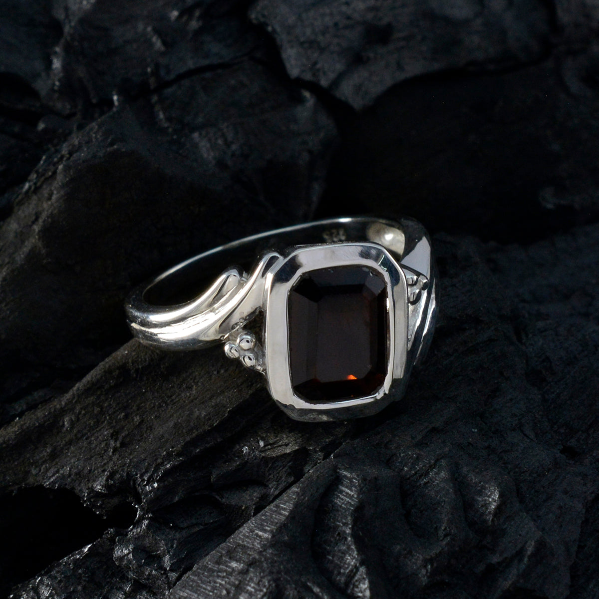 Angel Abstract Red Solitaire Ring