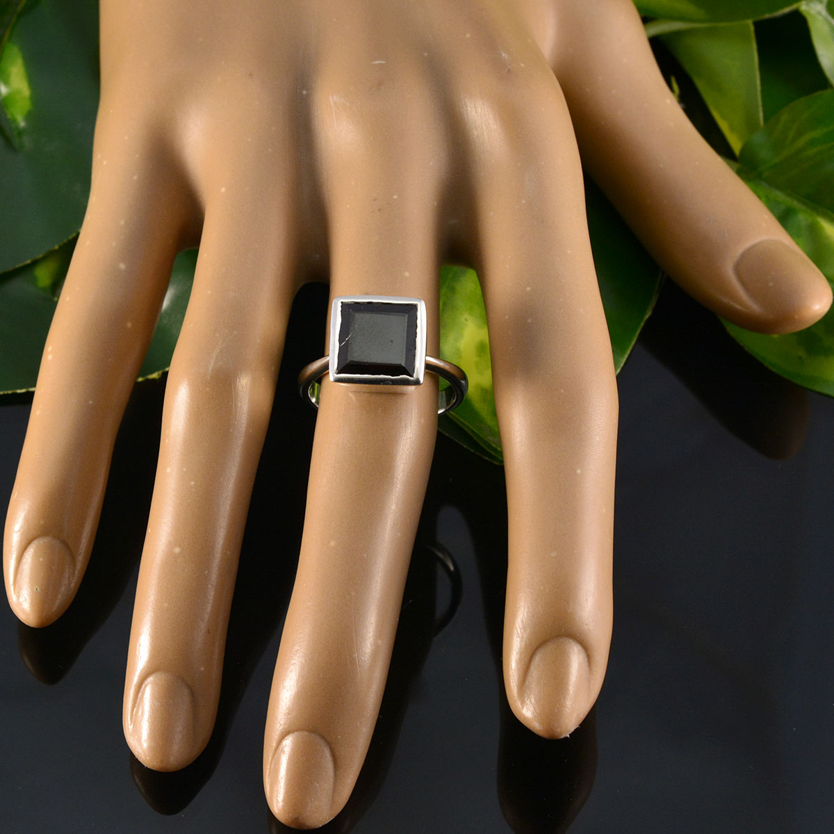 Liyana Boho Red Solitaire Ring