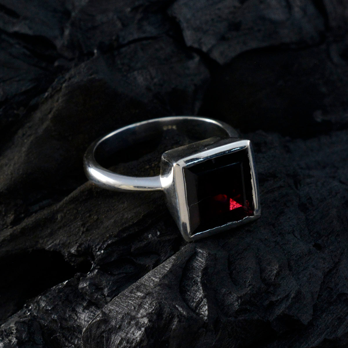 Liyana Boho Red Solitaire Ring