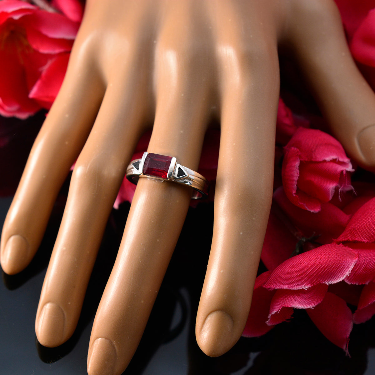 Renata Love Red Solitaire Ring