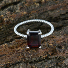 Ayaka Twist Red Solitaire Ring