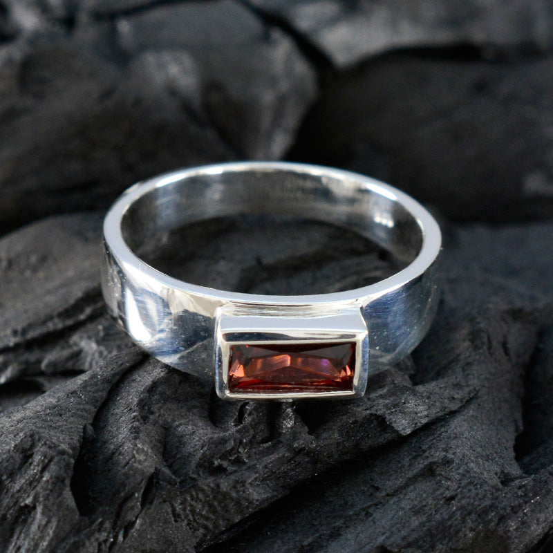 Ayesha Artisan Red Solitaire Ring