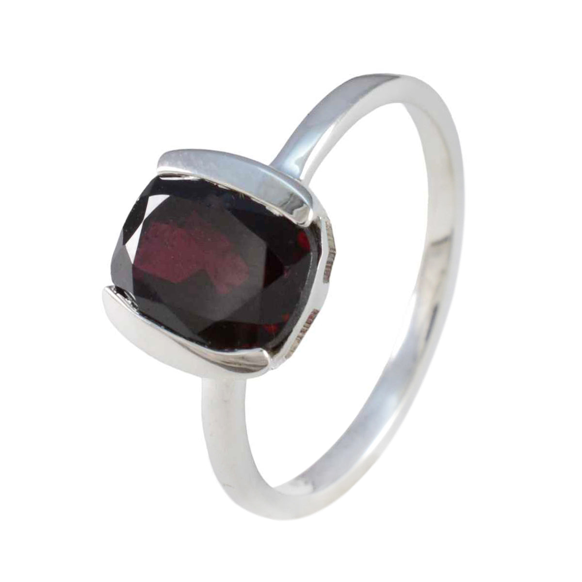 Anna Graceful Red Solitaire Ring
