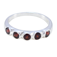 Ji-eun Retro Red Penta Band Garnet Red
