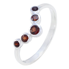 Ji-eun Luxurious Red Penta Ring