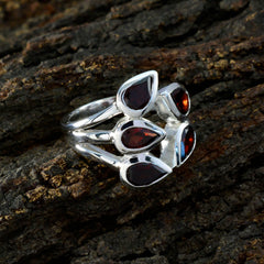 Natcha Modern Red Penta Ring