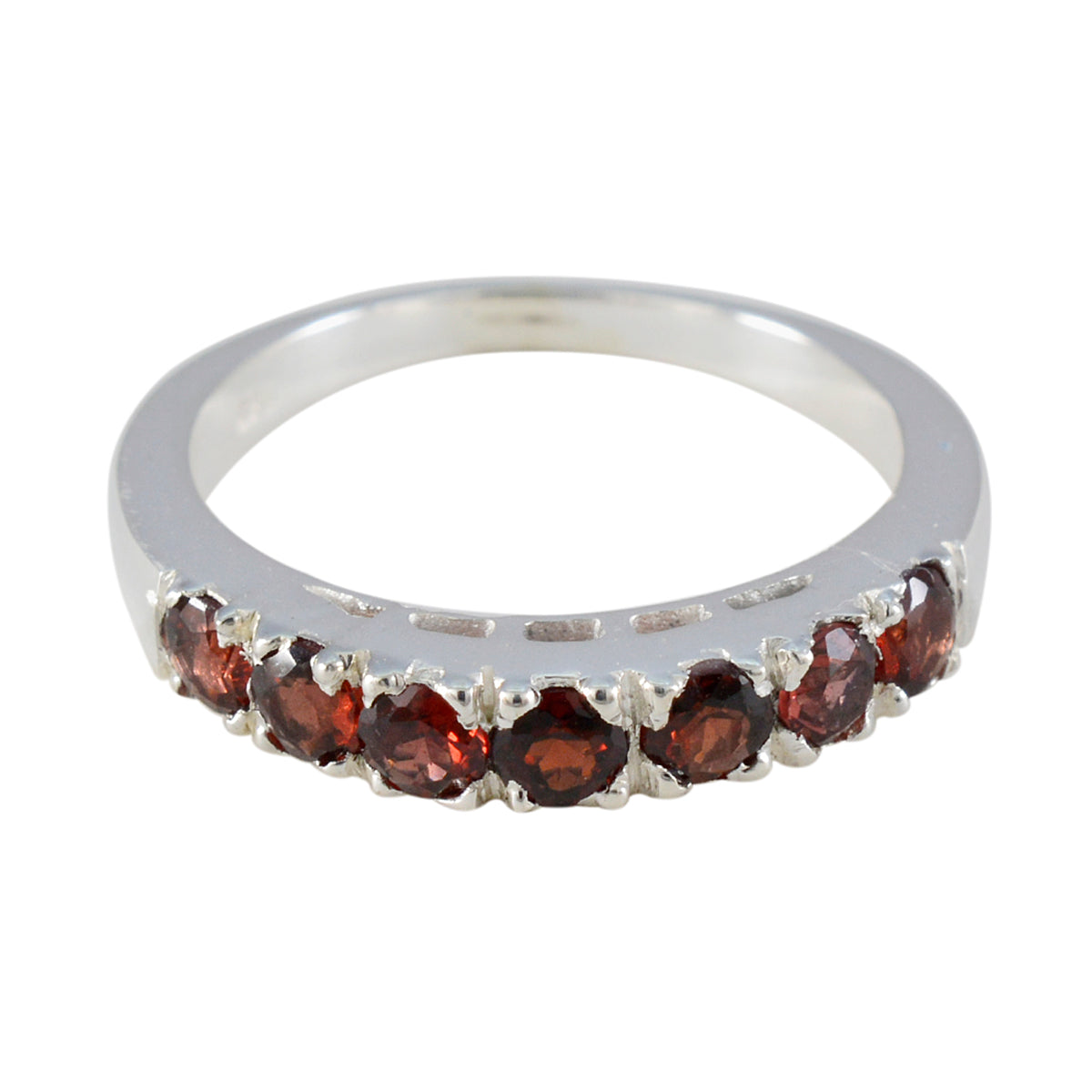Jiwoo Graceful Red Hepta Band Garnet Red