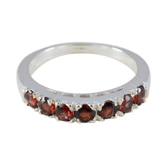 Jiwoo Graceful Red Hepta Band Garnet Red